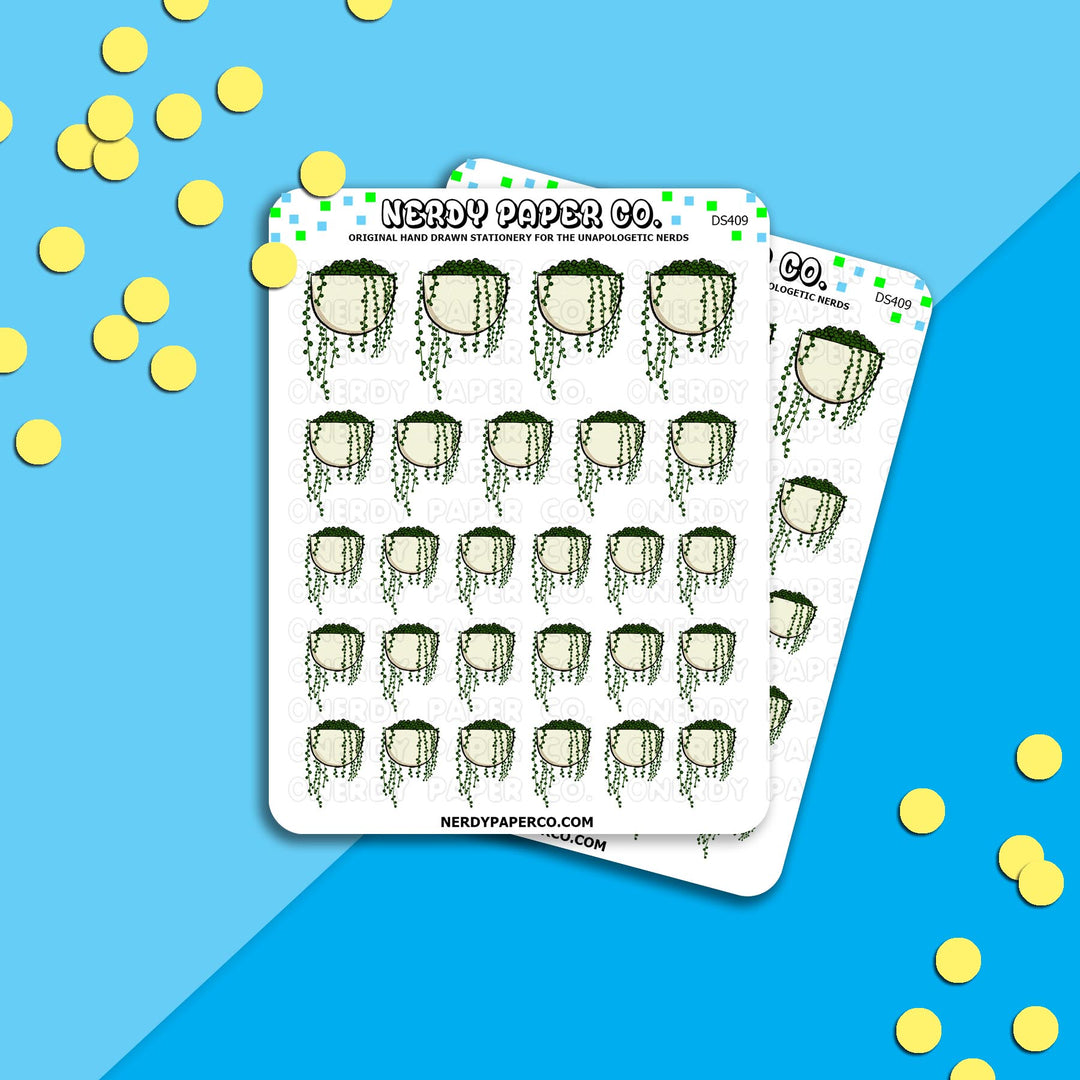 STRING OF PEARLS - Hand Drawn Inspired Planner Stickers - Deco -DS409