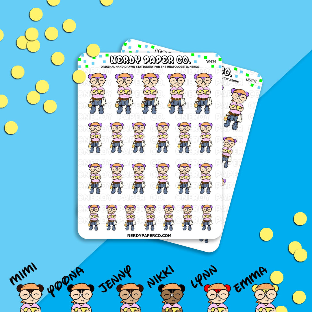 CLEANING KAYLA - Hand Drawn Planner Stickers - Deco -DS434