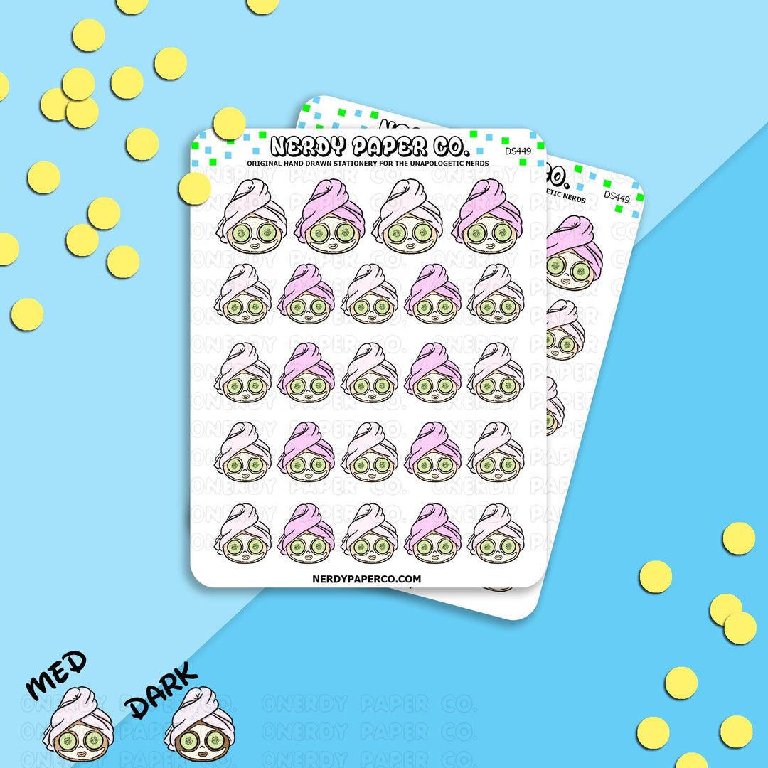 SPA TIME - Hand Drawn Planner Stickers - Deco - DS449