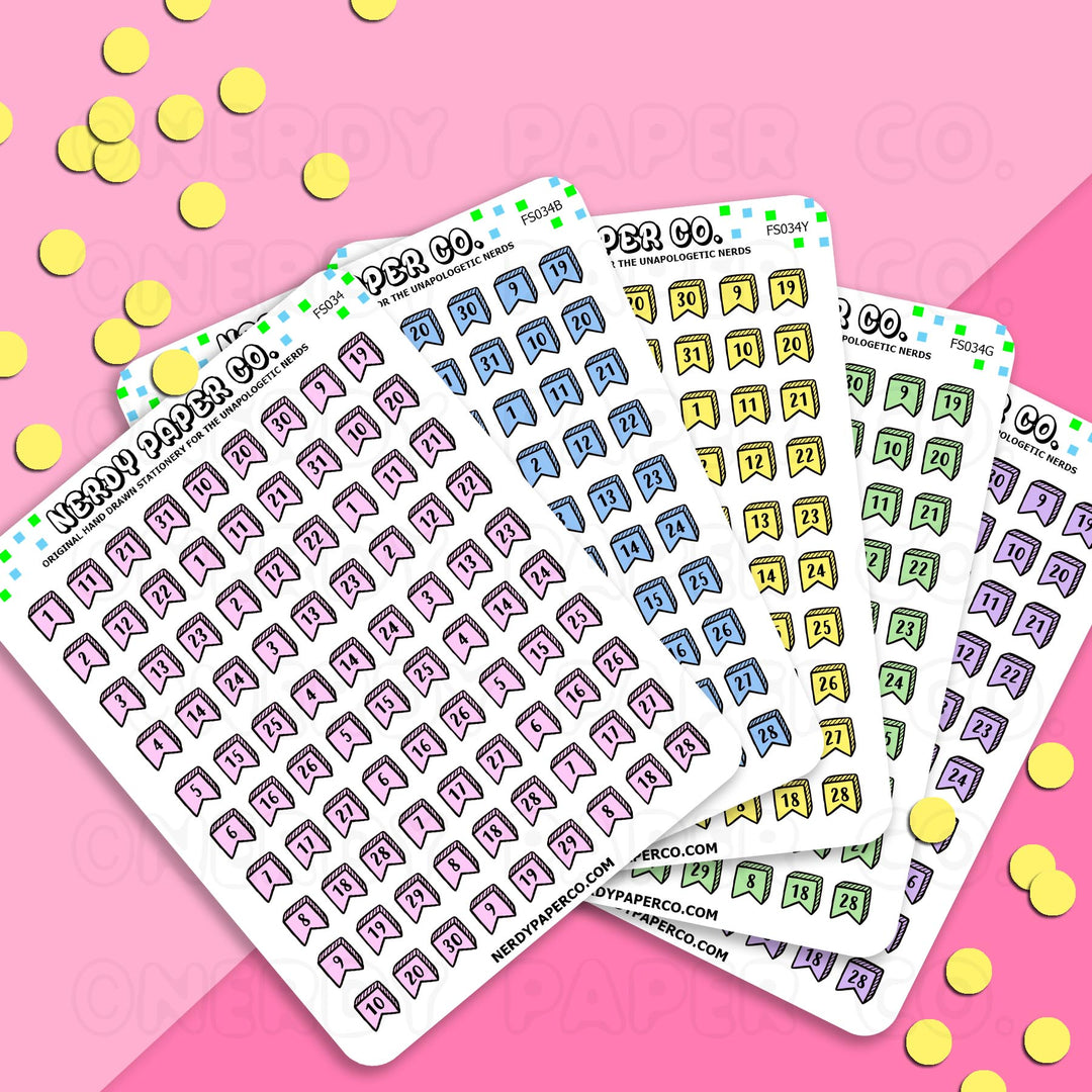 DATE COVER FLAGS- Hand Drawn Wizard Inspired Planner Stickers - FS034 – NERDYPAPERCO date-cover-flags-hand-drawn-wizard-inspired-planner-stickers-fs034-nerdypaperco