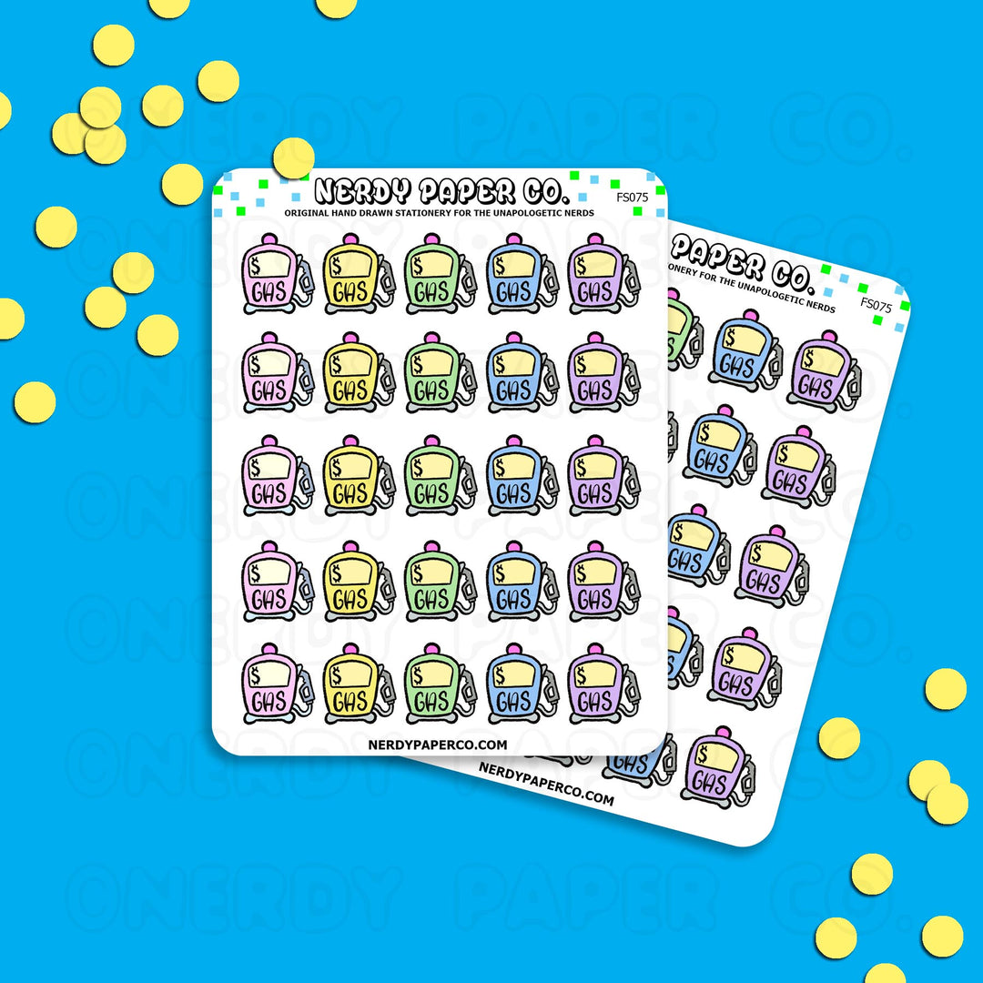 GAS - Hand Drawn Planner Stickers - FUNCTIONAL - FS075