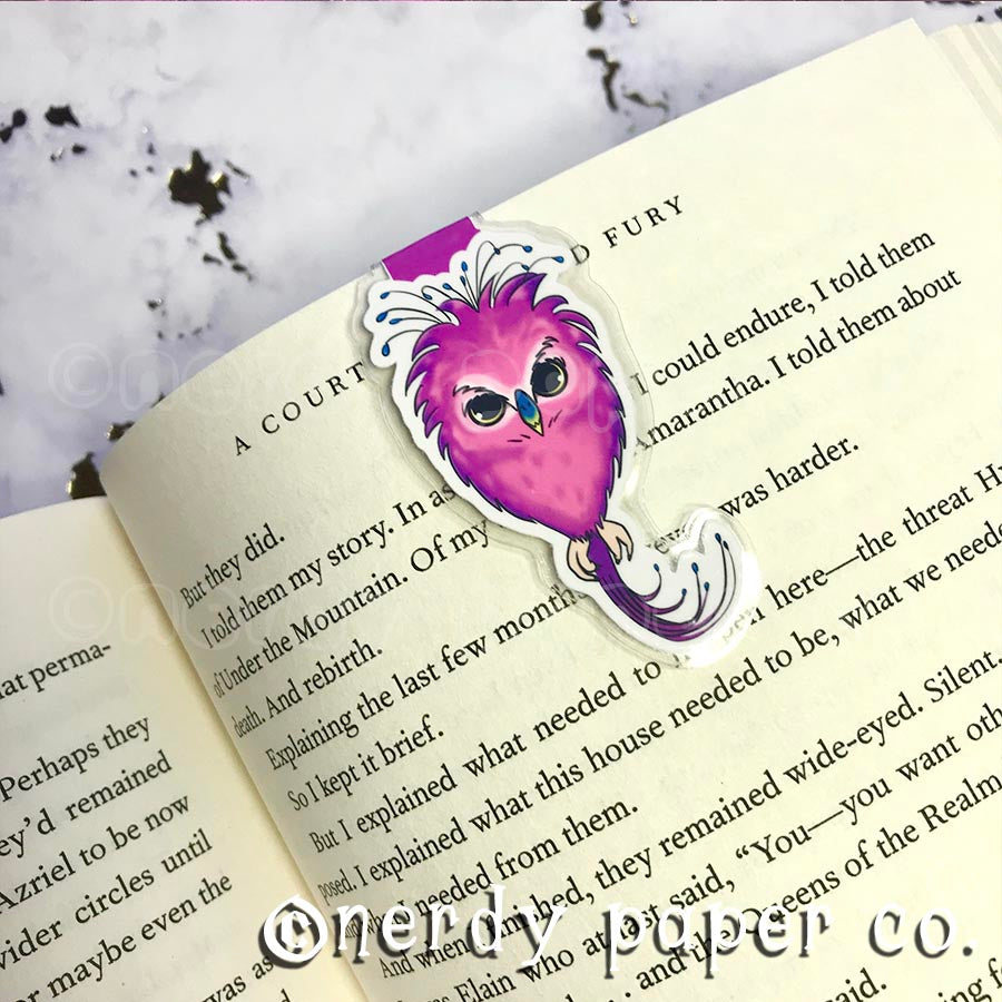 FWOOPER  | Hand Drawn Laminated Magnetic Bookmark