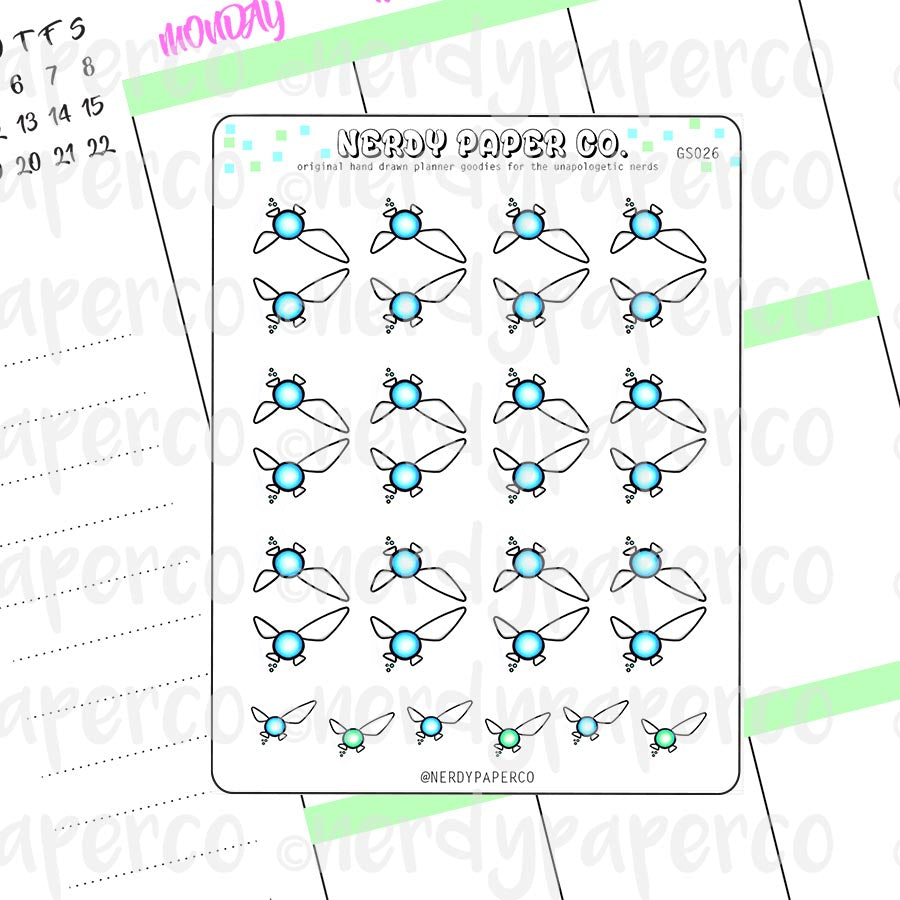 NAVI TABS - Hand Drawn Planner Stickers - GS026