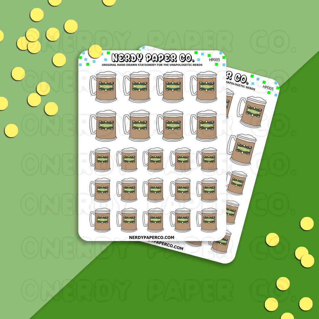 Buttabeer Stickers - Hand Drawn Stickers -Deco- HP005