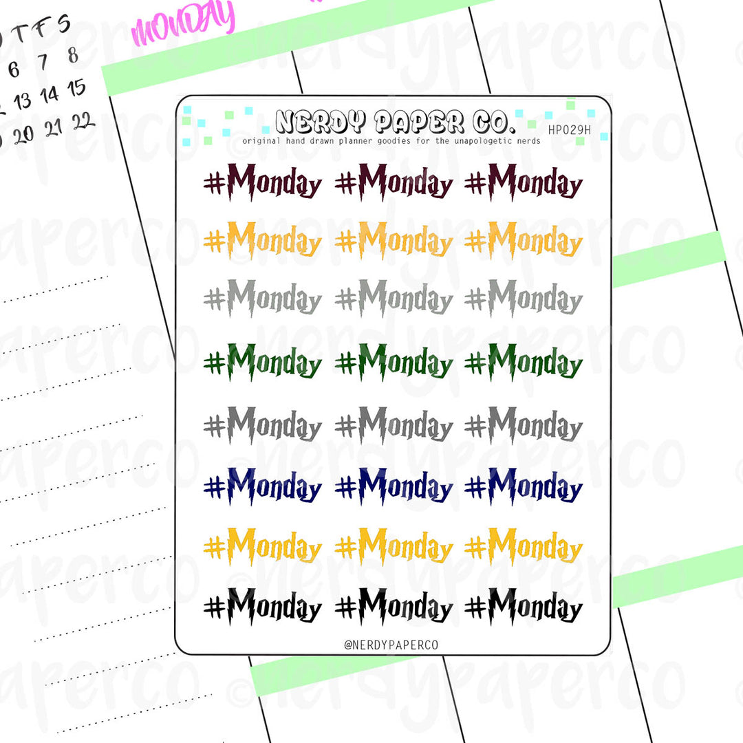 #MONDAY | HOUSE PRIDE - Hand Drawn Stickers Deco | HP029H