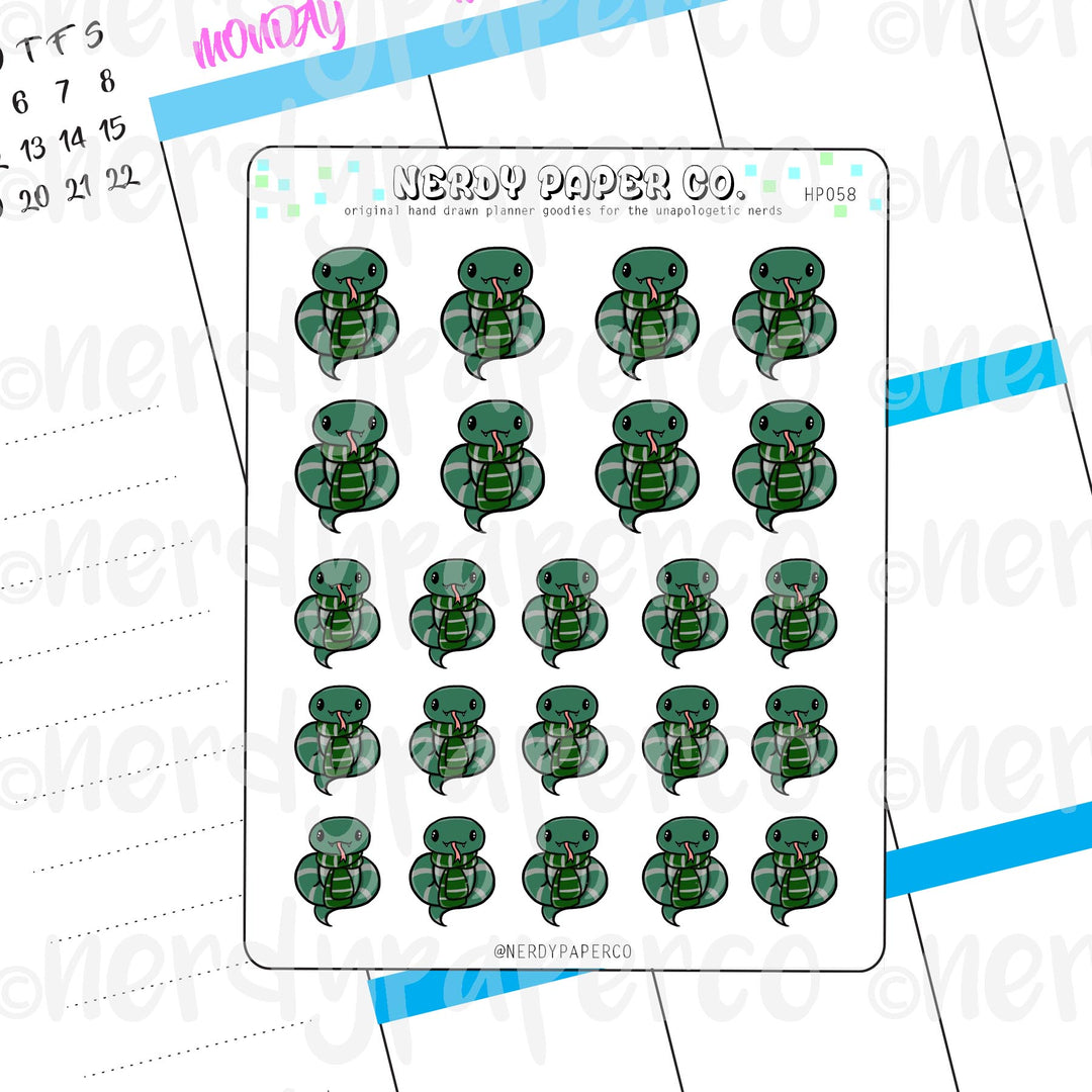 SLYTHERSNAKE - Hand Drawn Stickers Deco | HP058