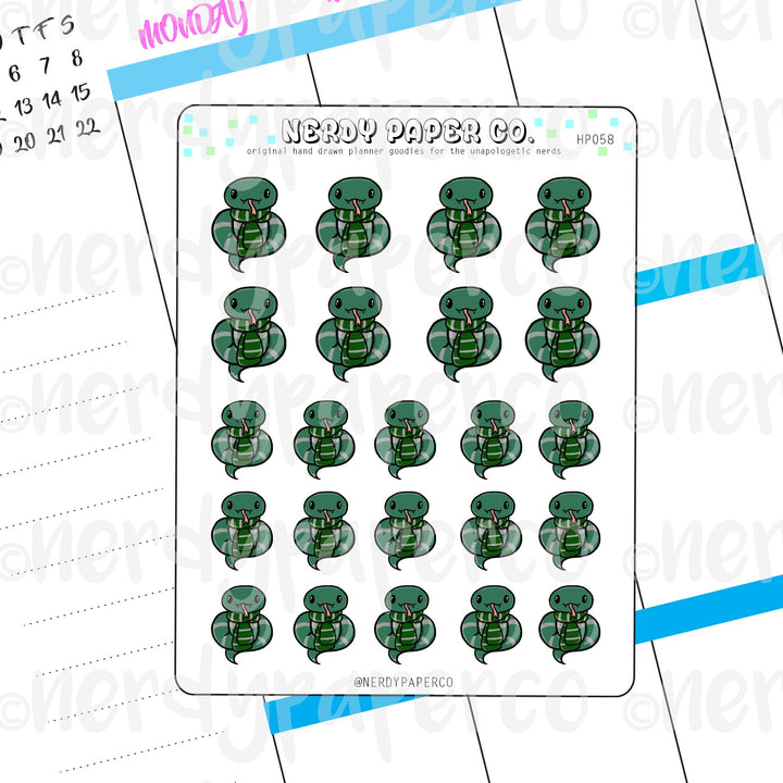 SLYTHERSNAKE - Hand Drawn Stickers Deco | HP058