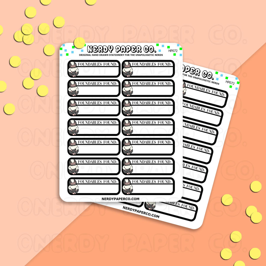 FOUNDABLES - Hand Drawn Planner Stickers - HP072