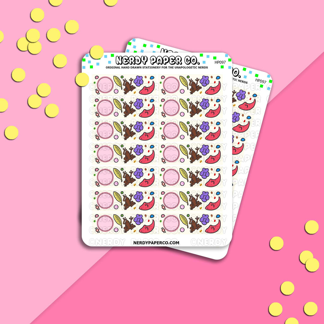 MAGICAL SWEETS DATE COVERS - Hand Drawn Stickers Deco | HP097
