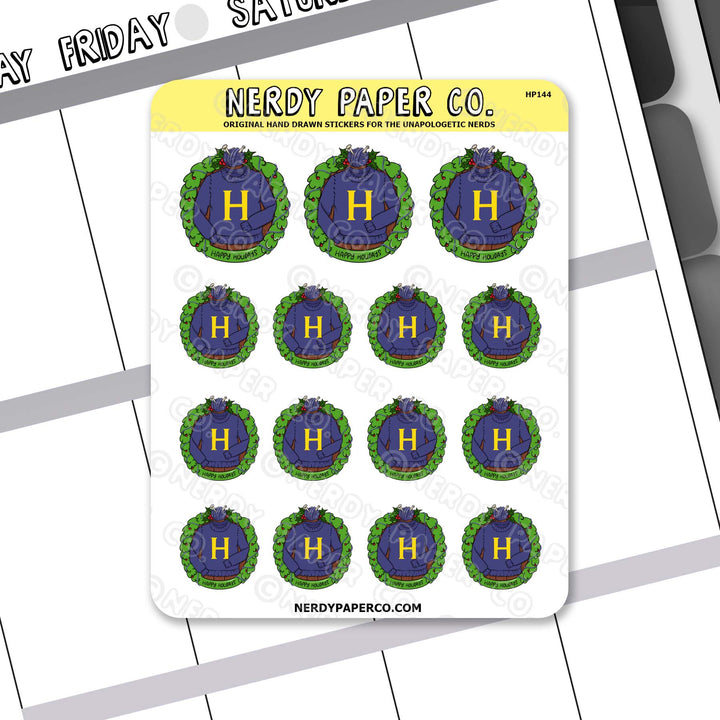Festive 'H' Sweaters - Hand Drawn Stickers - HP144