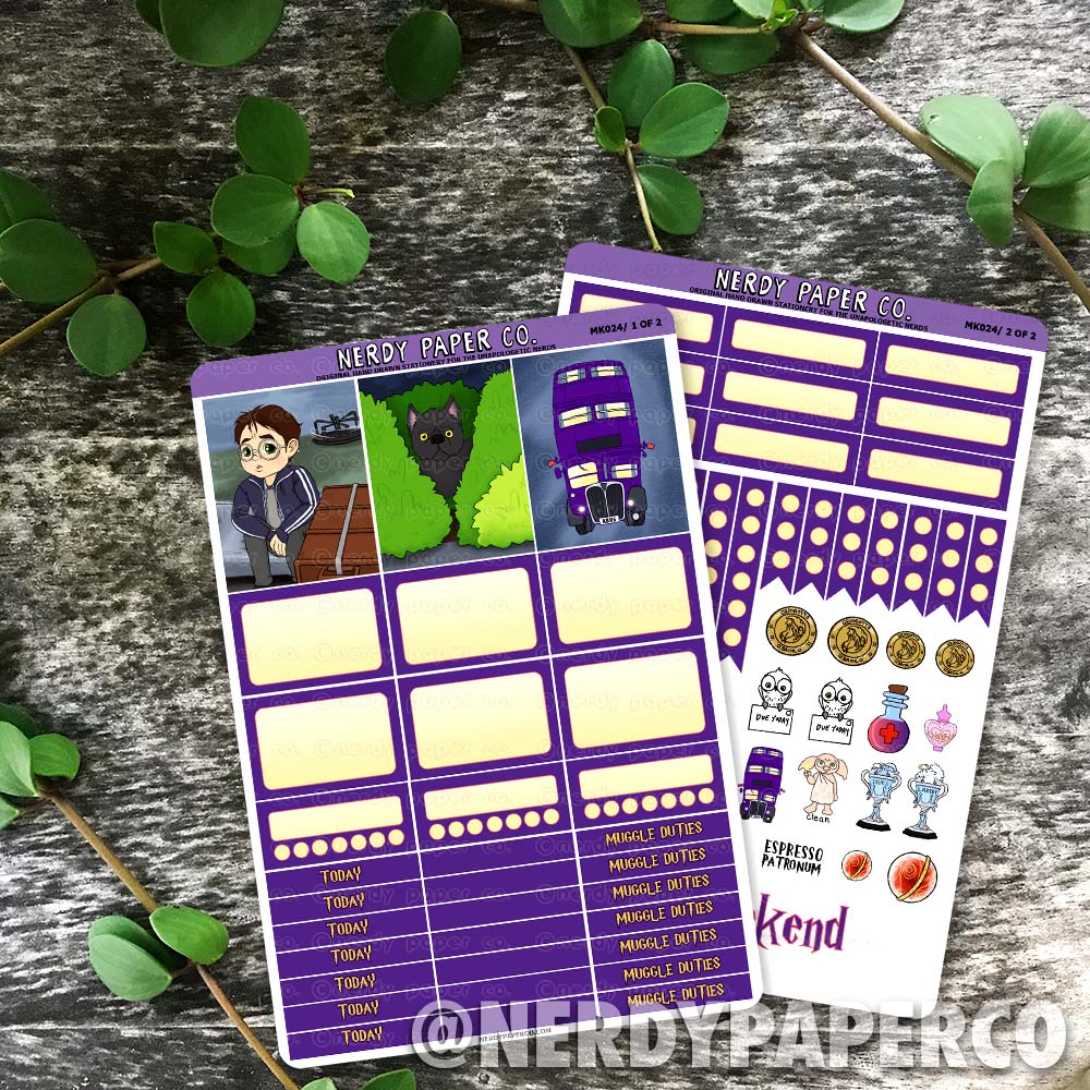 Runaway Wizard Mini Kit - Hand Drawn Stickers | MK024