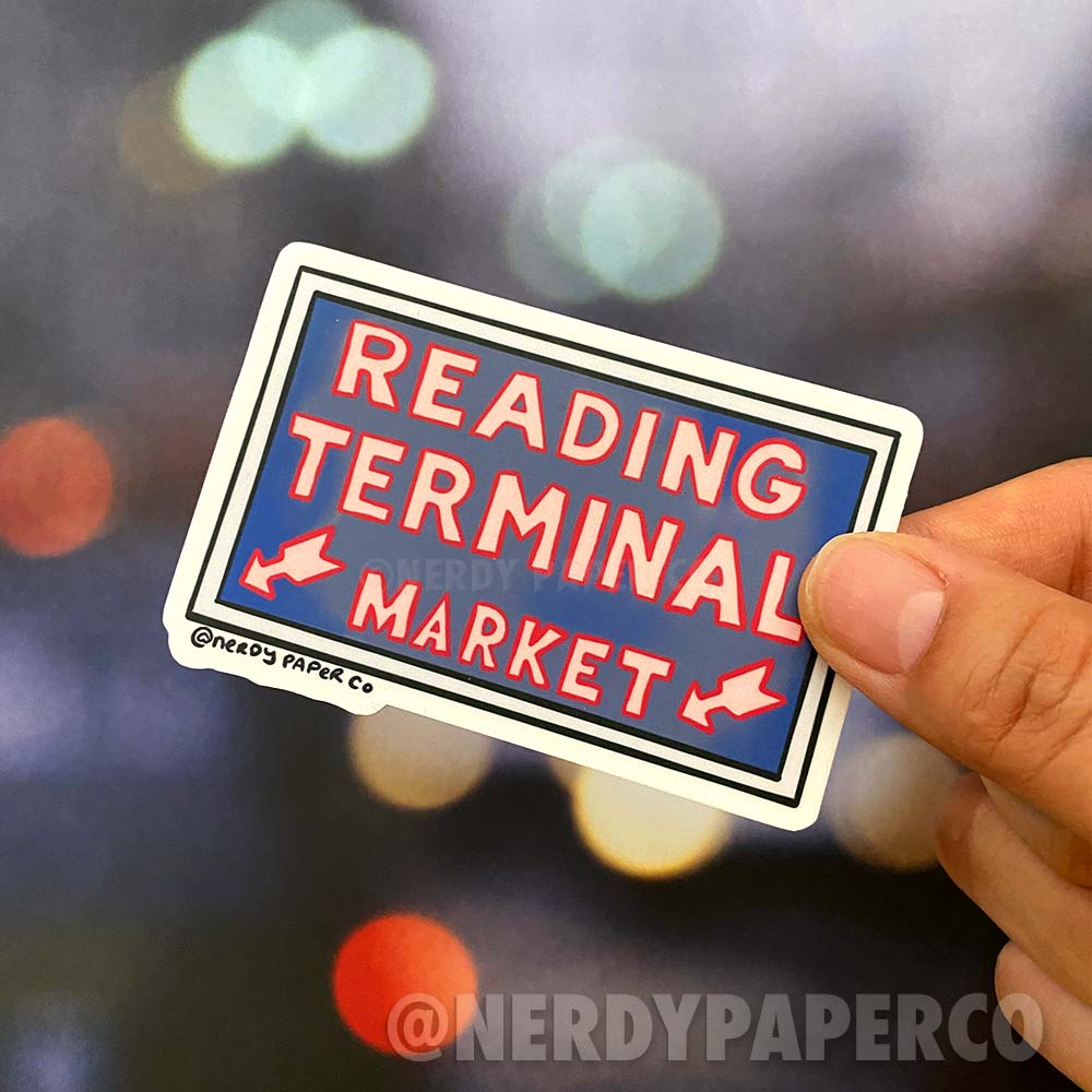 Reading Terminal - Hand Drawn Vinyl Decal