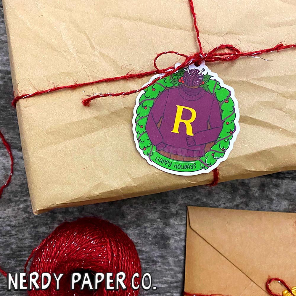 Festive Sweater Wreath Gift Tags *READY TO SHIP*