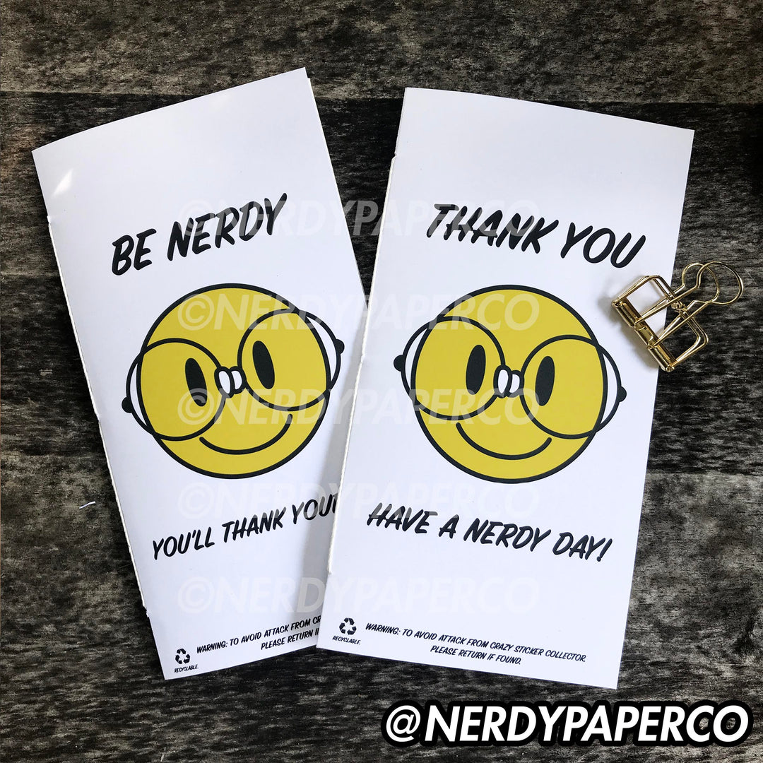 HAVE A NERDY DAY - REUSABLE STICKER NOTEBOOK