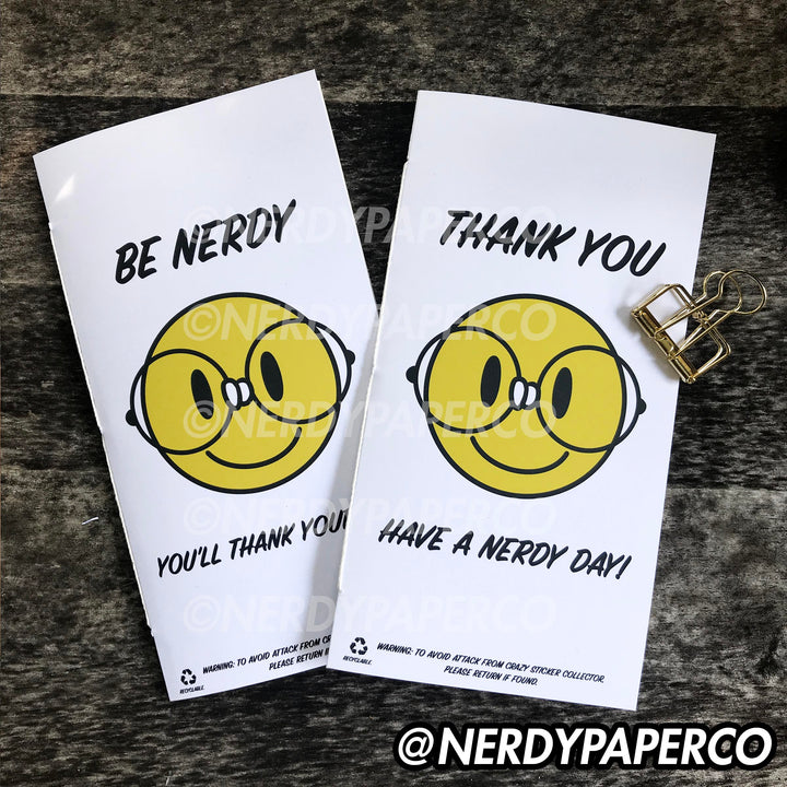 HAVE A NERDY DAY - REUSABLE STICKER NOTEBOOK