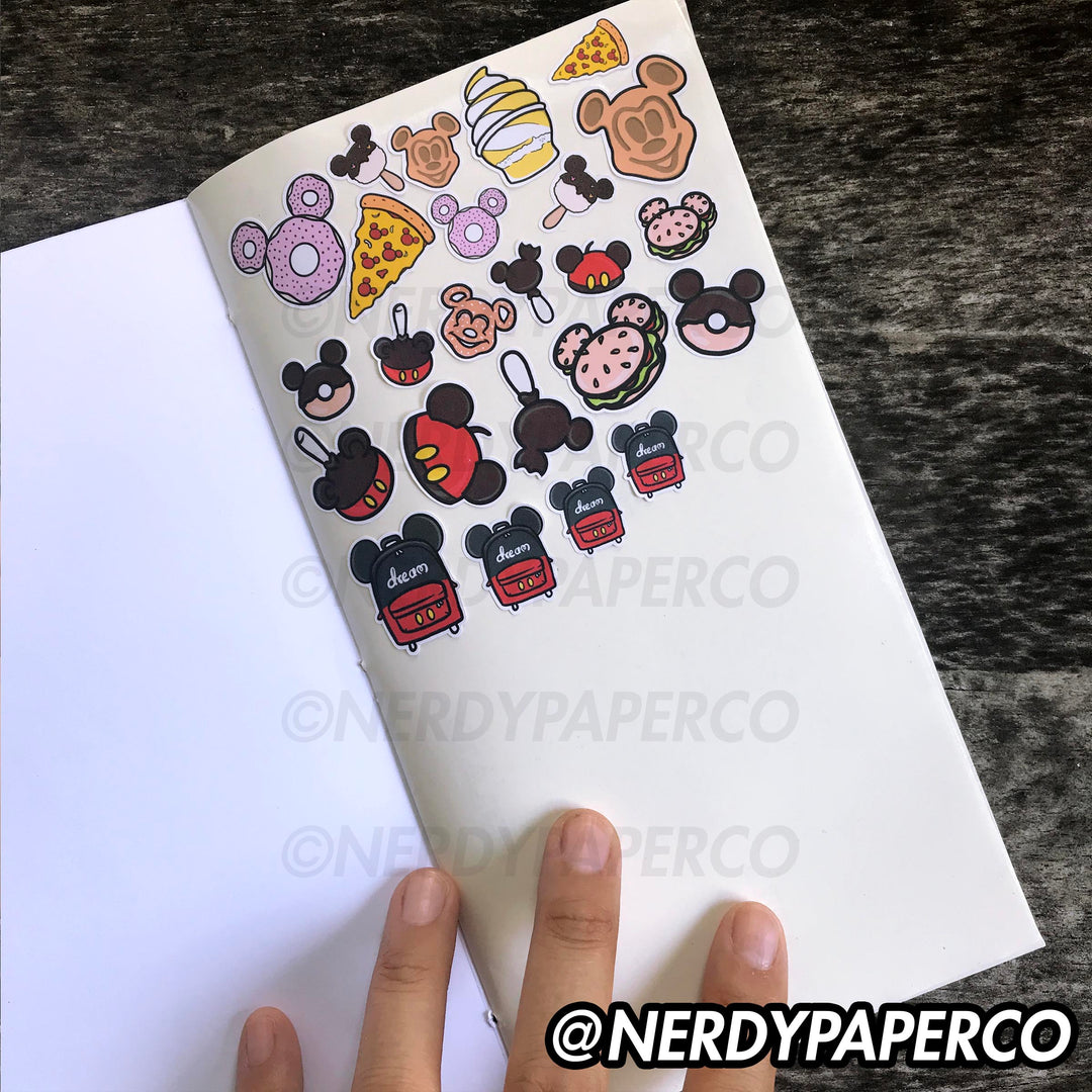 HAVE A NERDY DAY - REUSABLE STICKER NOTEBOOK