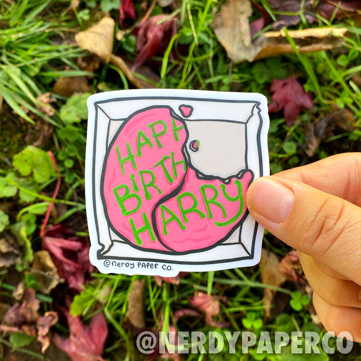 Cake! - Hand Drawn Waterproof Vinyl Sticker - WP