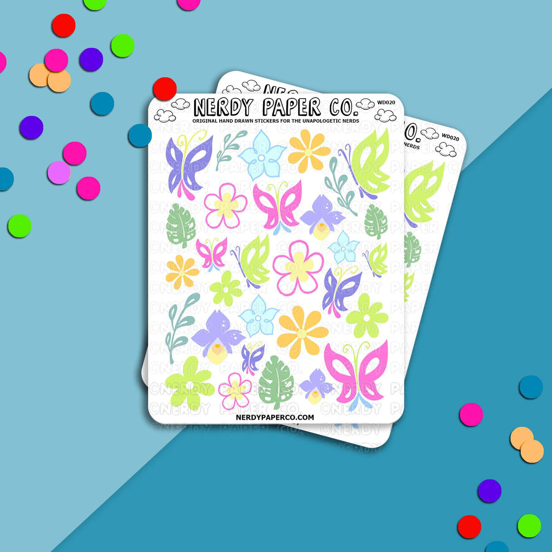 'Enchanted' Doodles - Hand Drawn Planner Stickers - WD020
