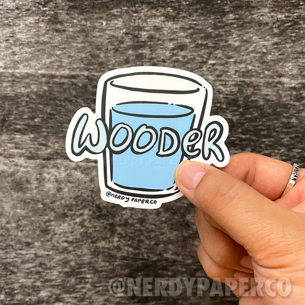 Wooder  - Hand Drawn Vinyl Decal