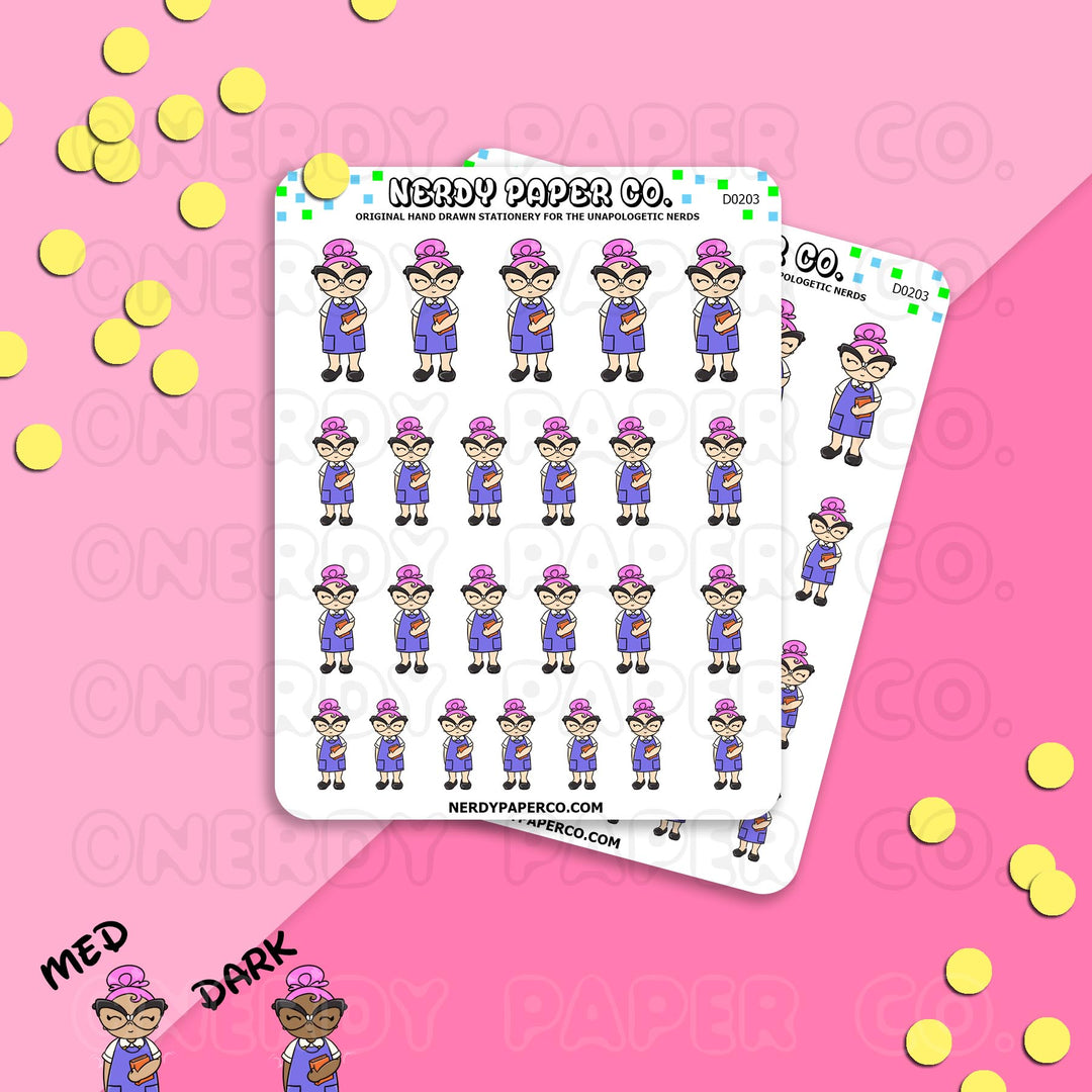 MEET SUZY - Hand Drawn Planner Stickers - Deco - DS203