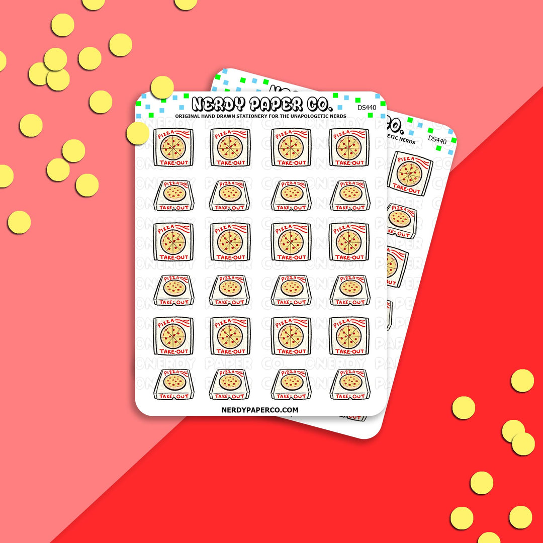 PIZZA - Hand Drawn Planner Stickers - Deco - DS440