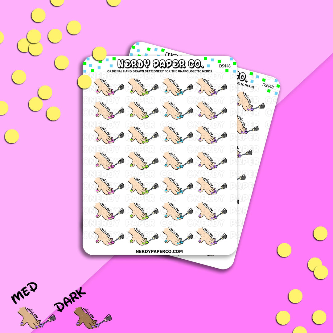 NAILS DID - Hand Drawn Planner Stickers - Deco - DS448