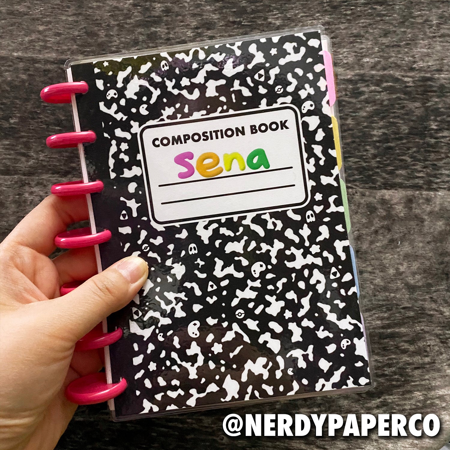 GAMER COMPOSITION - REUSABLE STICKER COLLECTOR BOOK – NERDYPAPERCO