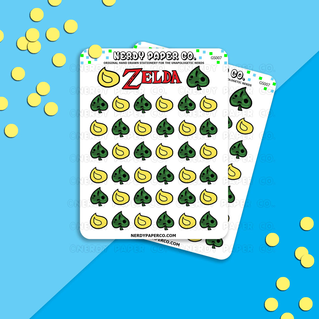 Zelda Planner Stickers | Korok seed | Korok leaf | Hand Drawn Planner Stickers - Deco - GS007