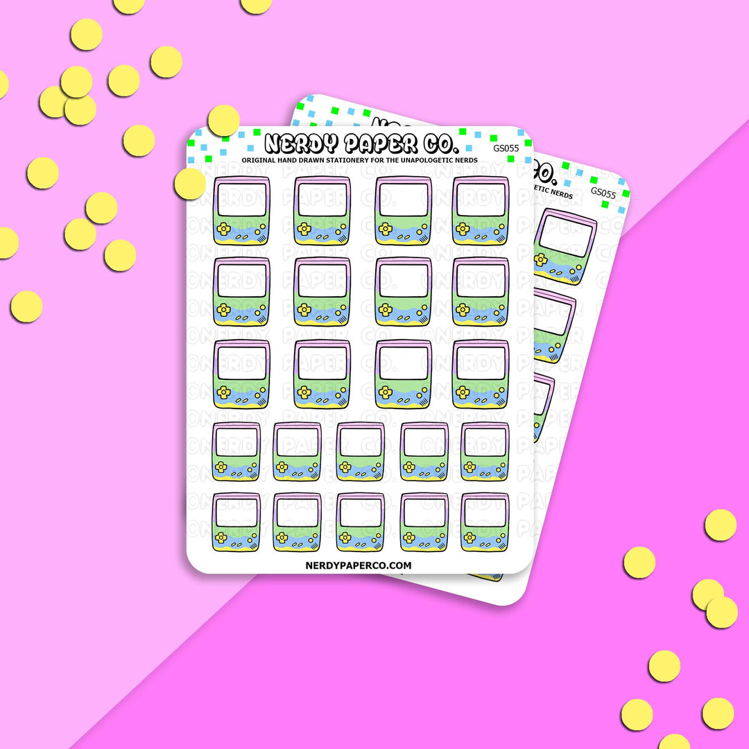 EASTER EGG GAMEBOY - Hand Drawn Planner Stickers - Deco -GS055