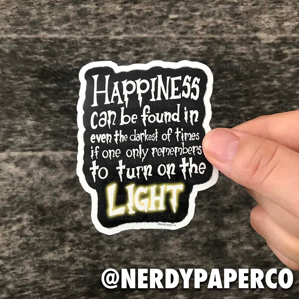 HAPPINESS - Hand Drawn Wizard Vinyl Sticker