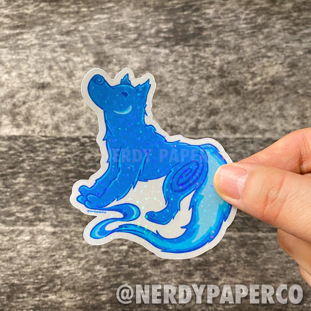 Fox Spell - Hand Drawn Holographic Clear Vinyl - WP