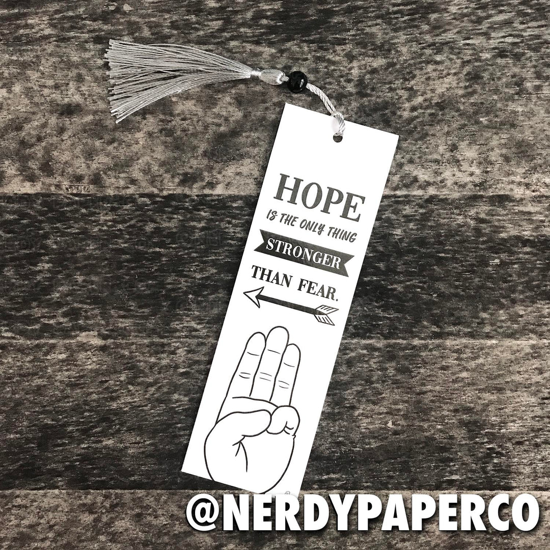HOPE | Hand Drawn Beaded Bookmark