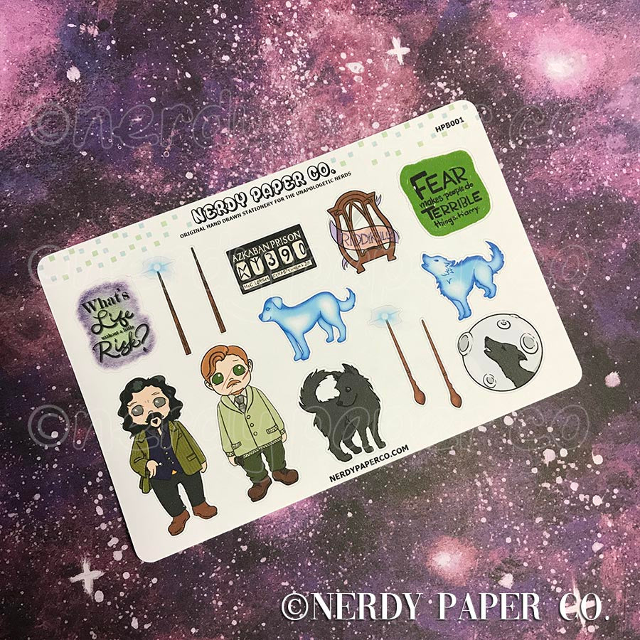 REMUS AND LUPIN | BUDDY SAMPLER - Hand Drawn Stickers - Deco - HPB001