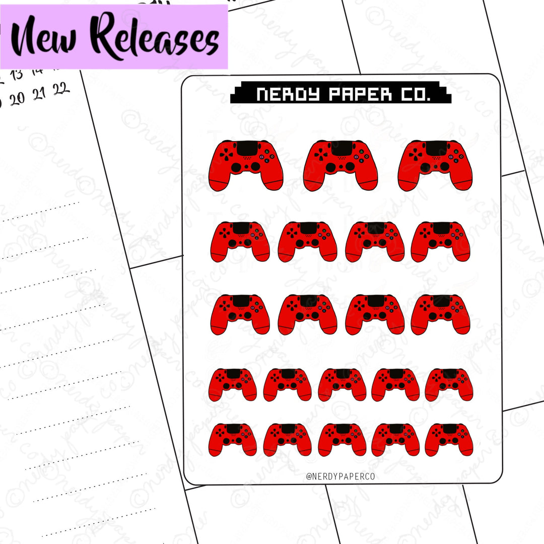 PS4 - Hand Drawn Planner Stickers - Deco