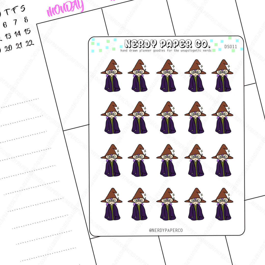 WITCHY CHIBI - Hand Drawn Stickers - Deco - DS011