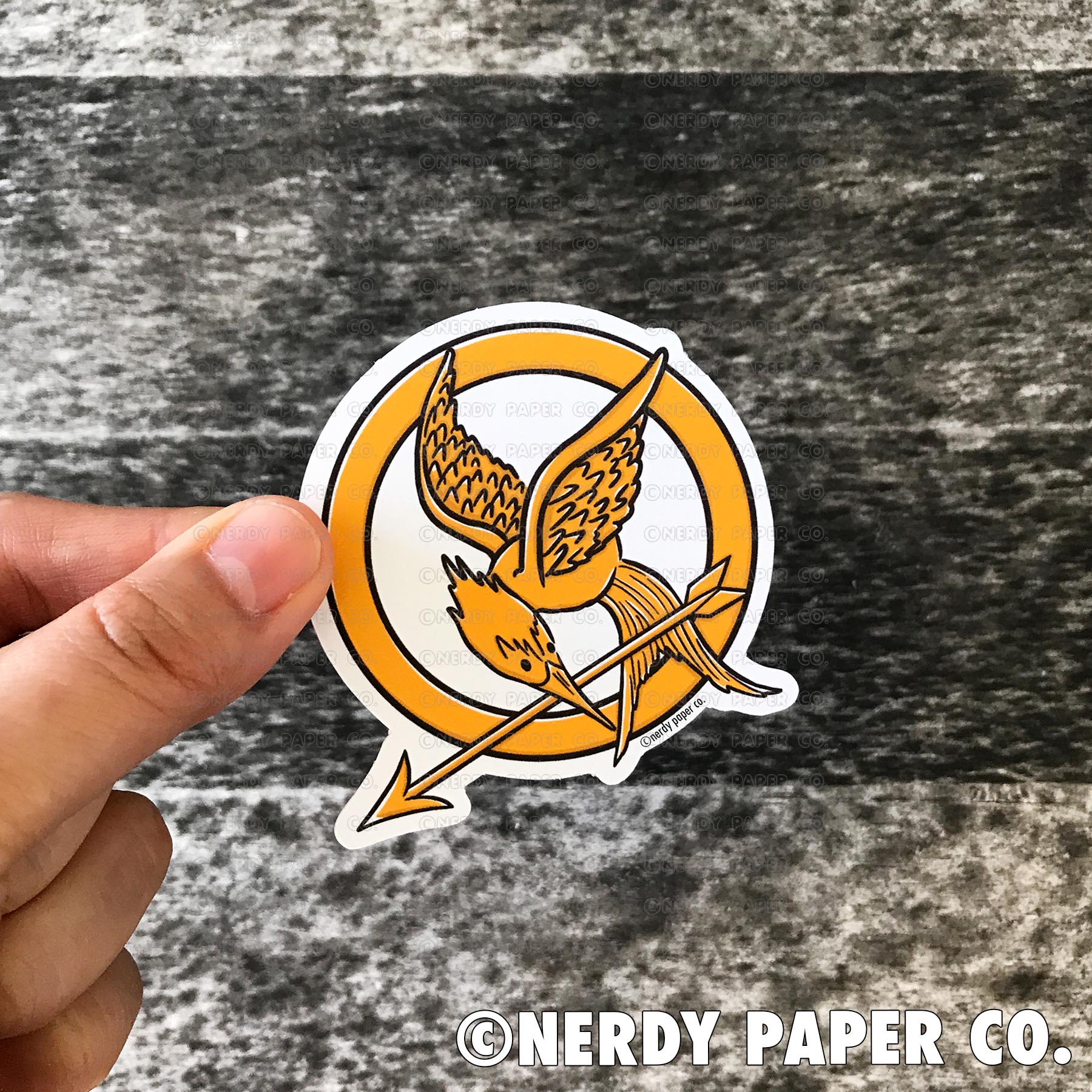 MOCKINGJAY - Hand Drawn Die Cut - Chibi – NERDYPAPERCO