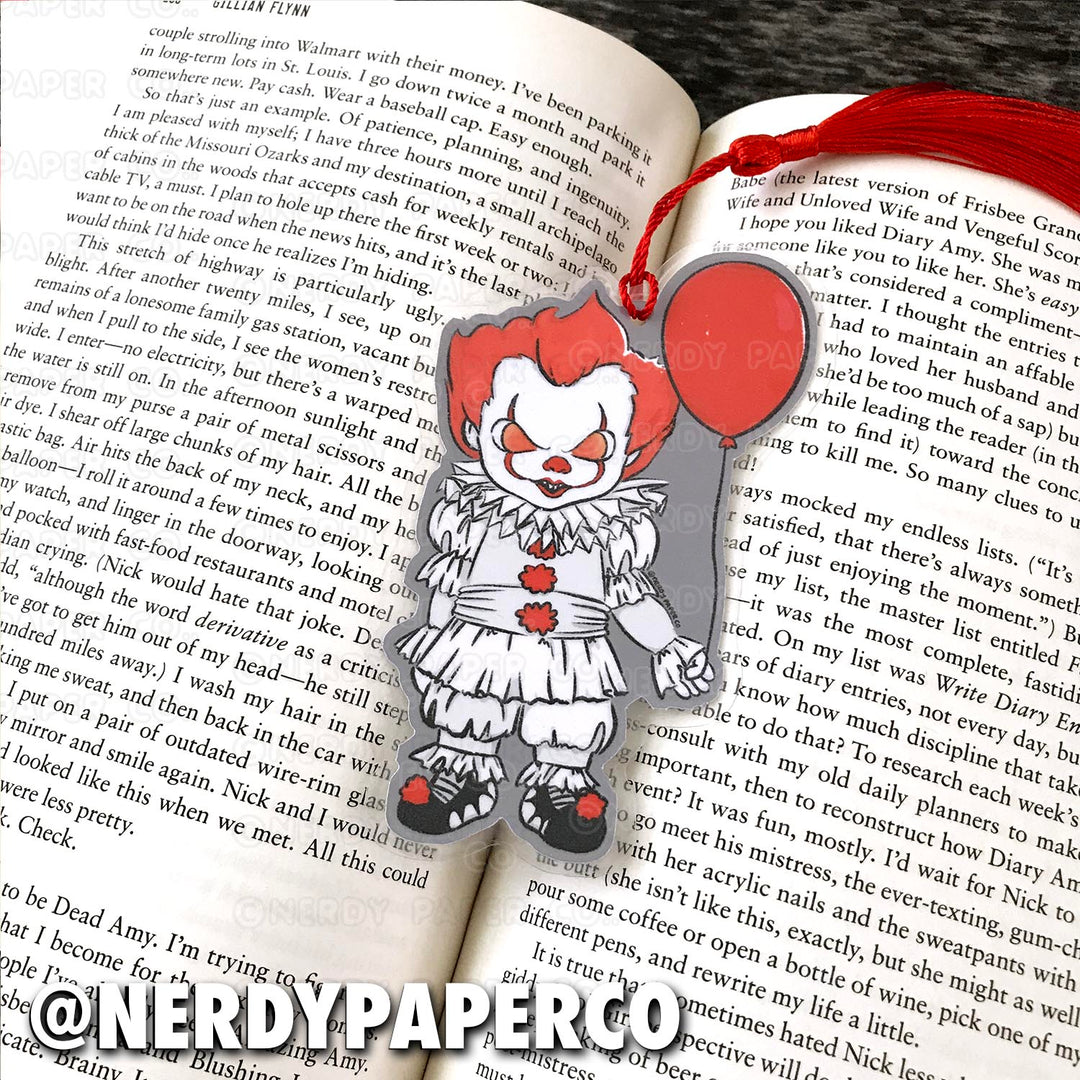 PENNY-WISE BOOKMARK | Hand Drawn Beaded Bookmark