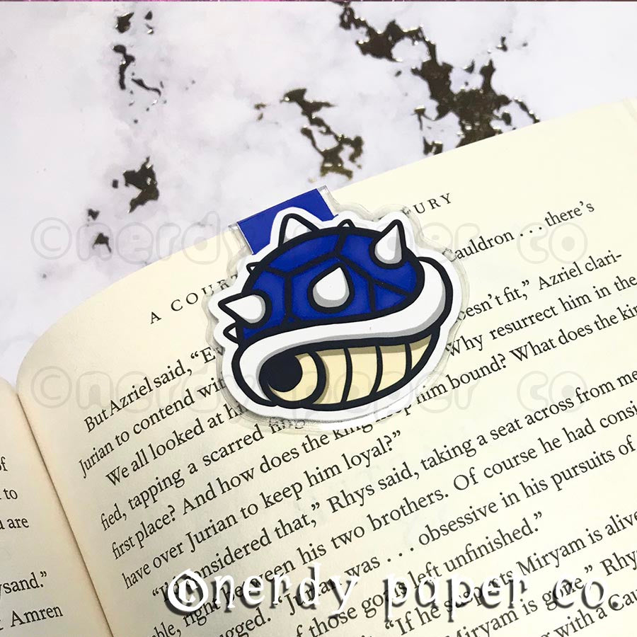 SPINY SHELL | Hand Drawn Laminated Magnetic Bookmark- MB003