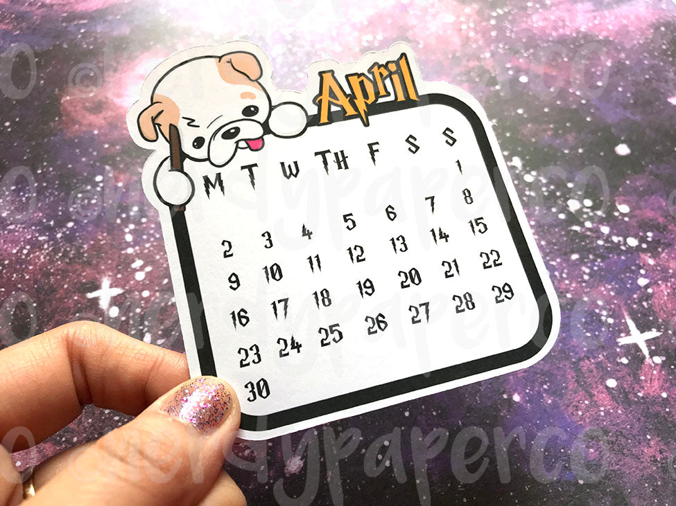 APRIL- MONTHLY THEO THE BULLY - Hand Drawn Die Cut