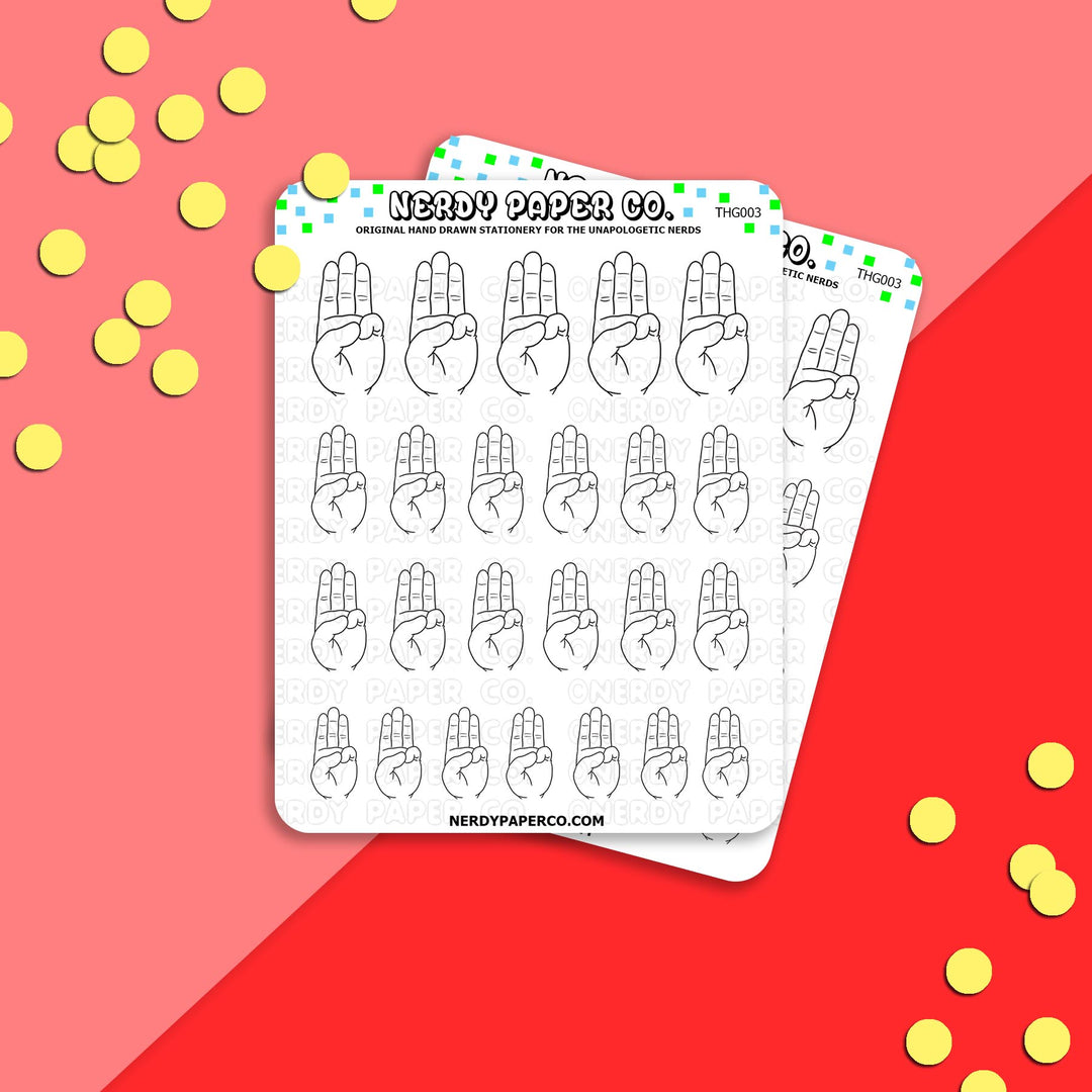 DISTRICT 12 SALUTE - Hand Drawn Planner Stickers Deco | THG003